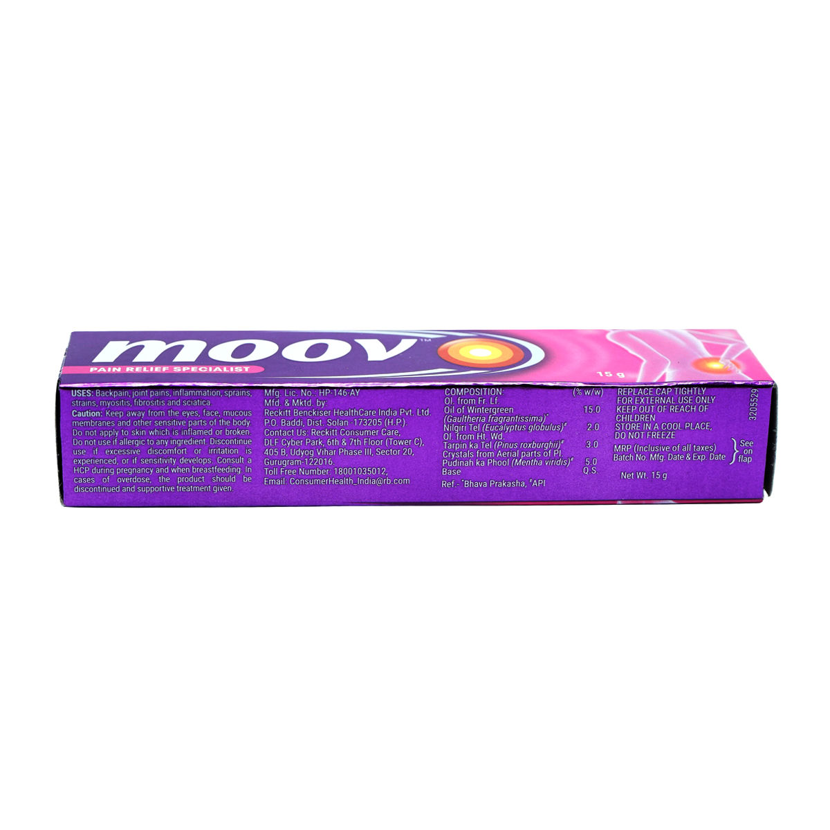 Moov Pain Relief Cream, 15 gm Price, Uses, Side Effects, Composition
