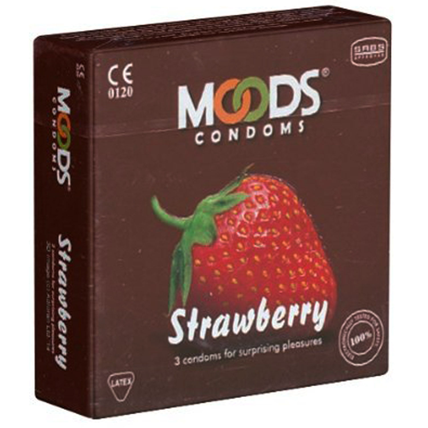 Buy Moods Dotted Strawberry Flavoured Condoms, 3 Count Online