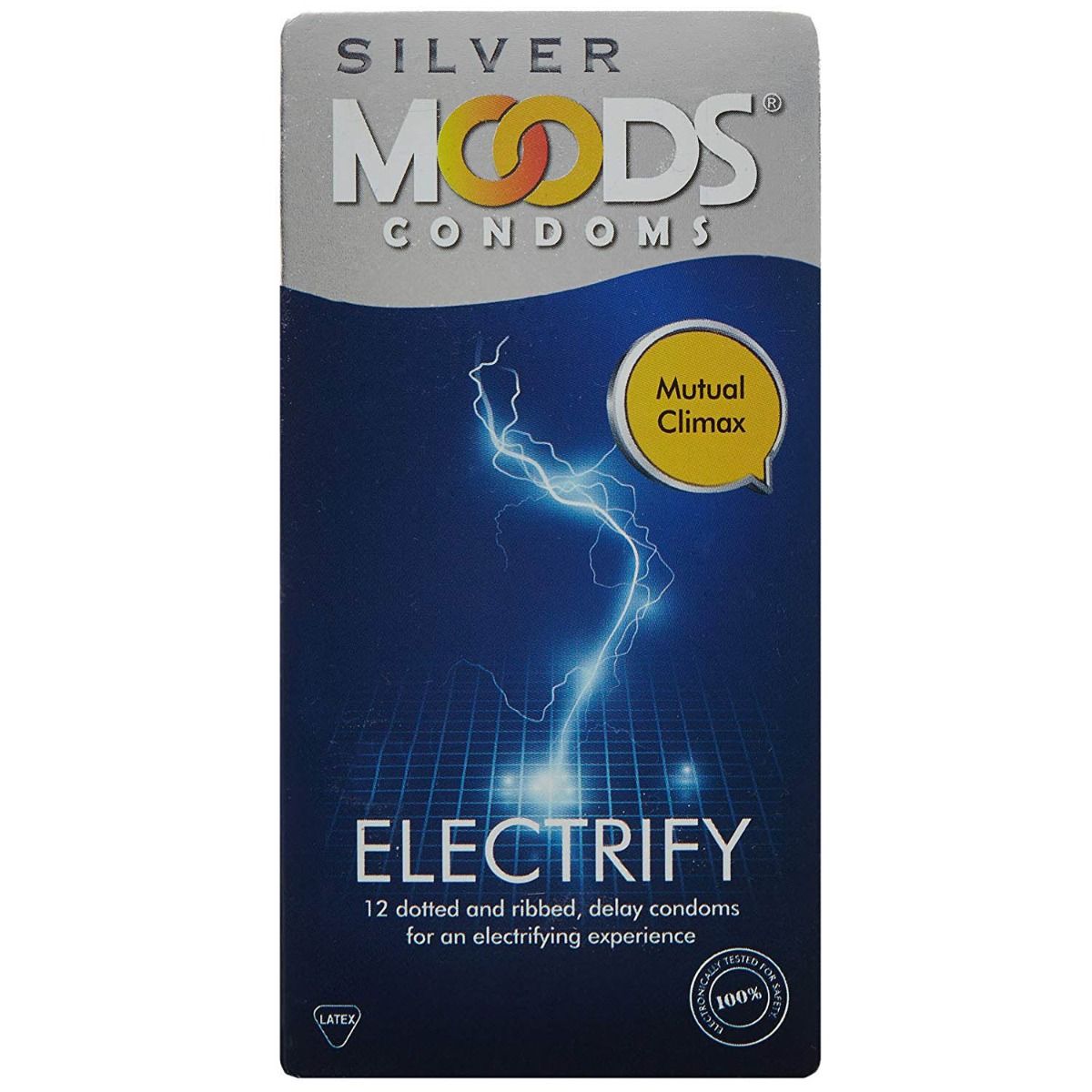 Buy Moods Silver Electrify Condoms, 12 Count Online