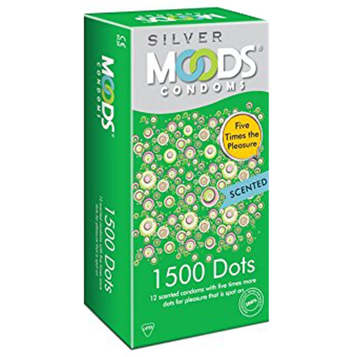 Buy Moods Silver 1500 Dots Condoms, 12 Count Online