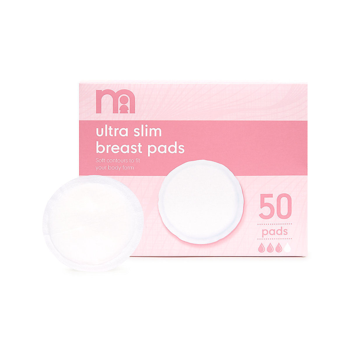 Mothercare Ultra Slim Breast Pads, 50 Count, Pack of 1 