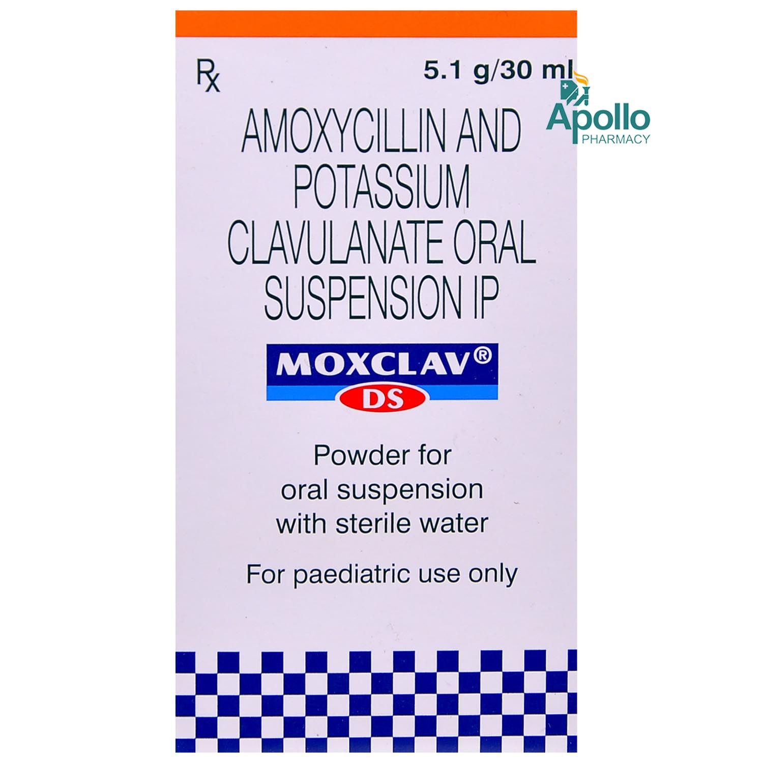 Moxclav Ds Powder For Oral Suspension 30 Ml Price Uses Side Effects Composition Apollo Pharmacy