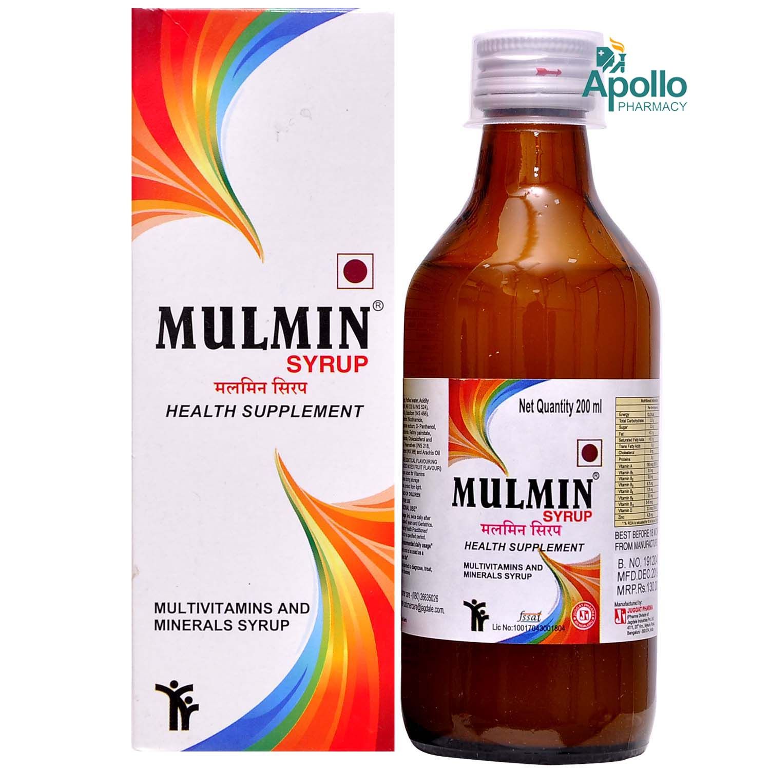 Mulmin Syrup 200 ml Price, Uses, Side Effects, Composition - Apollo