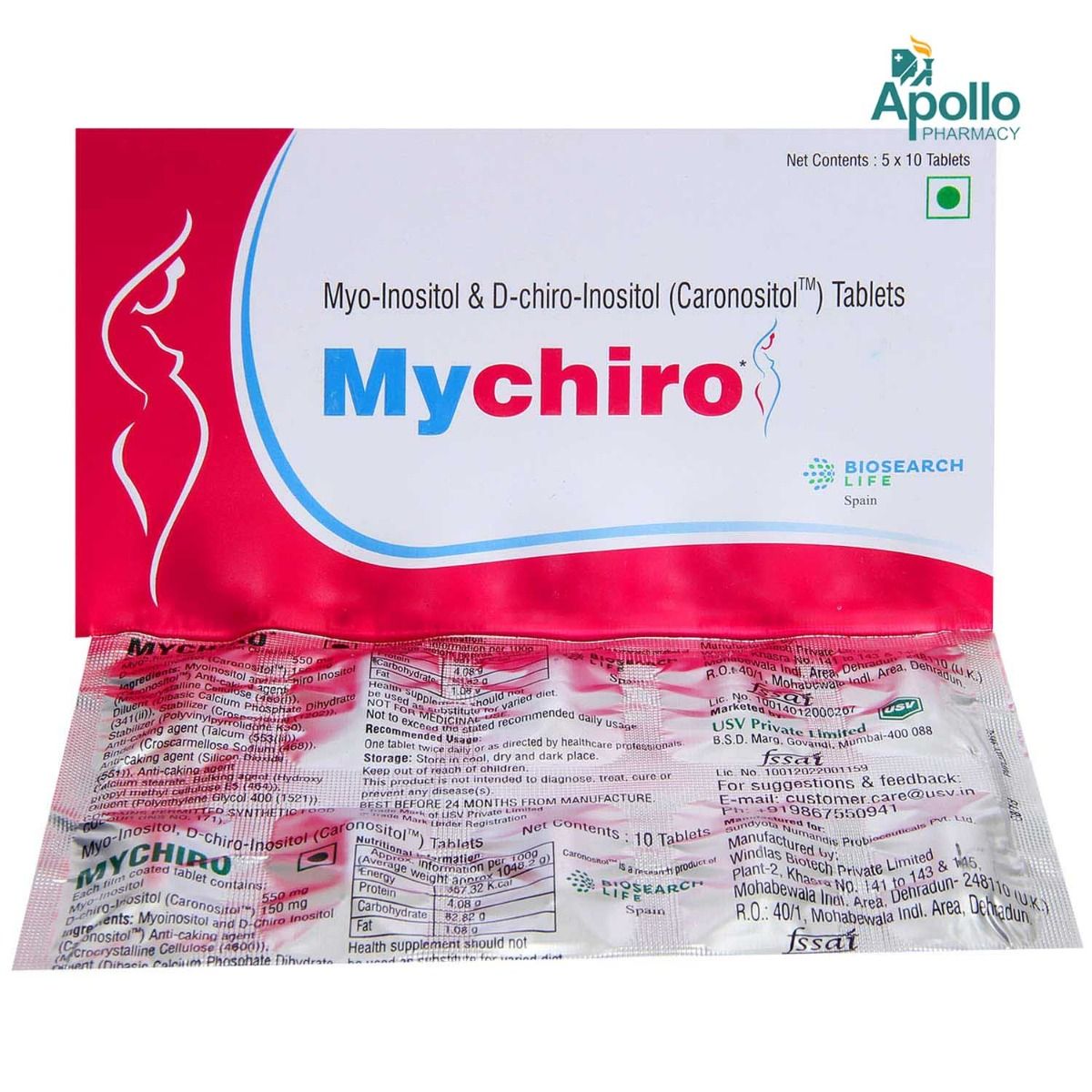 Buy Mychiro Tablet 10's Online