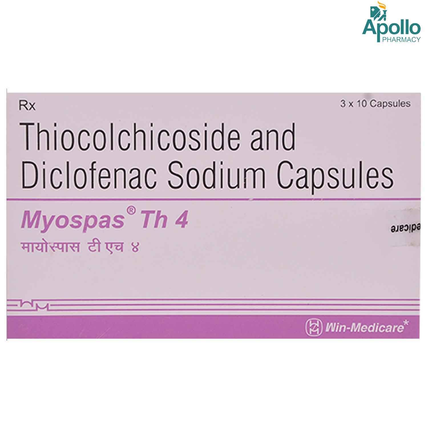 Myospas Th 4 Capsule 10 S Price Uses Side Effects Composition Apollo Pharmacy