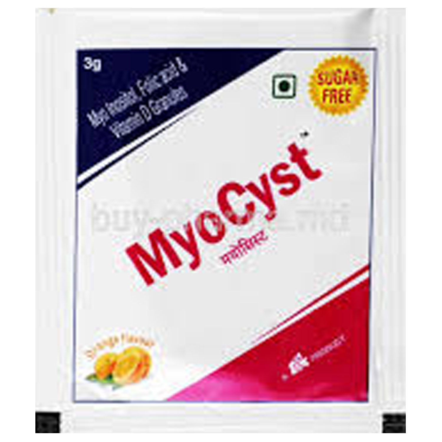 Buy Myocyst Orange Flavour Sugar Free Sachet, 3 gm Online