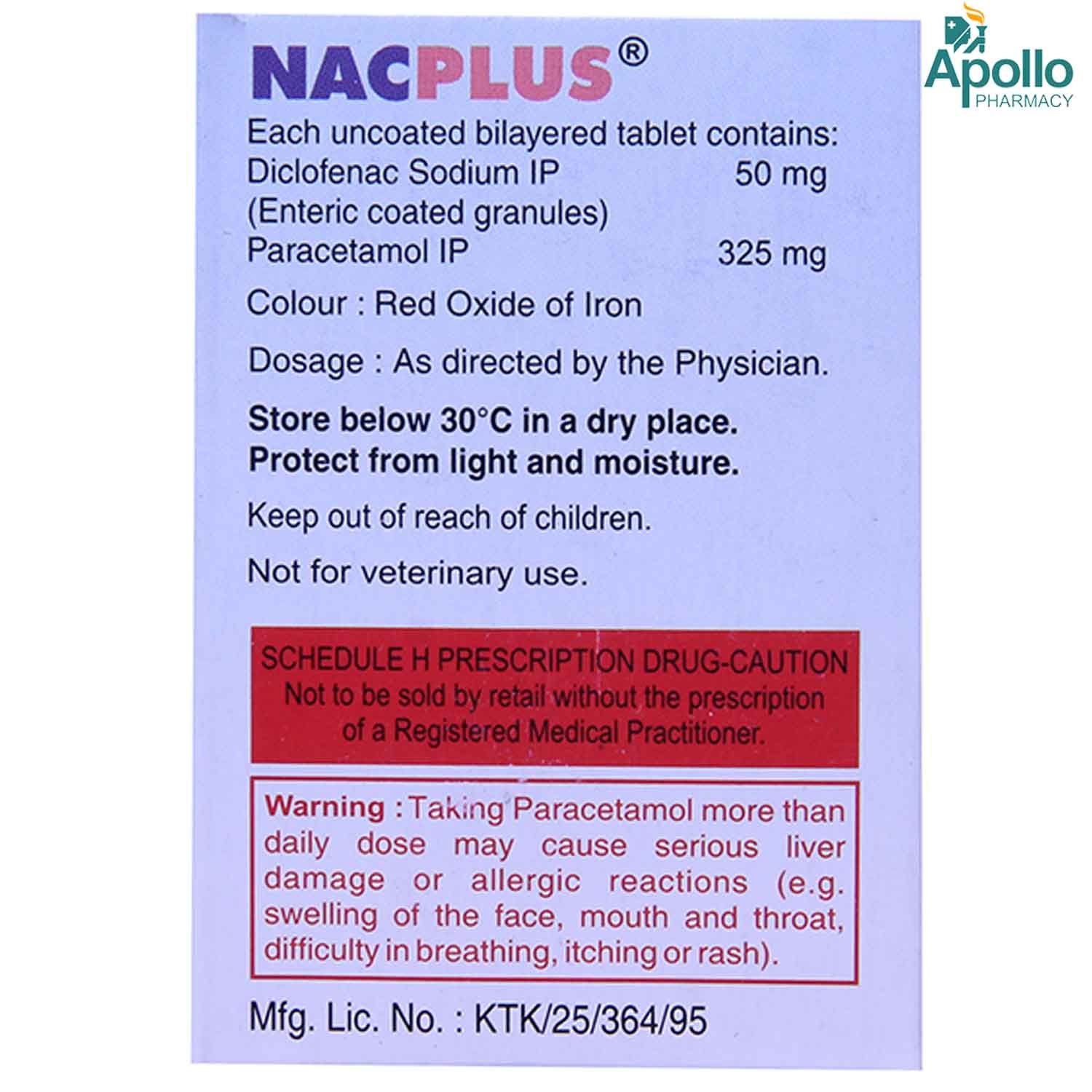 Nac Plus Tablet Price Uses Side Effects Composition Apollo Pharmacy