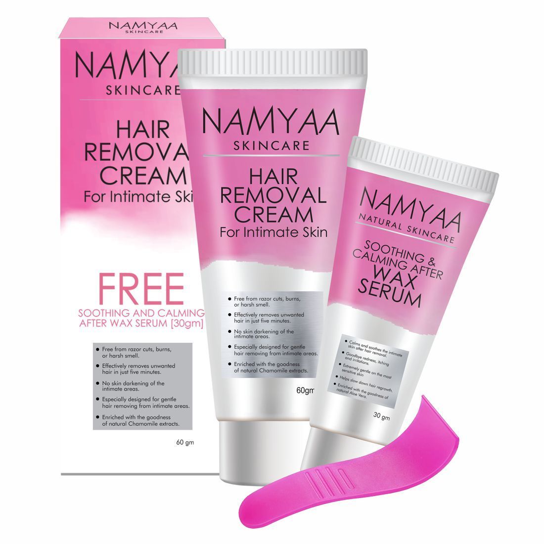 Namyaa Hair Removal Cream for Intimate Skin, 60 gm, Pack of 1 