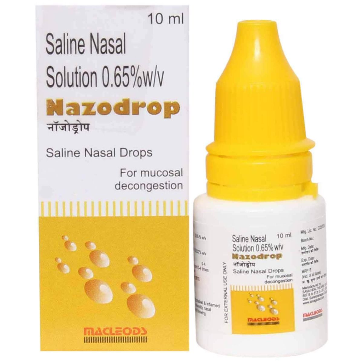 Nazo Drops 10ml Price, Uses, Side Effects, Composition - Apollo Pharmacy