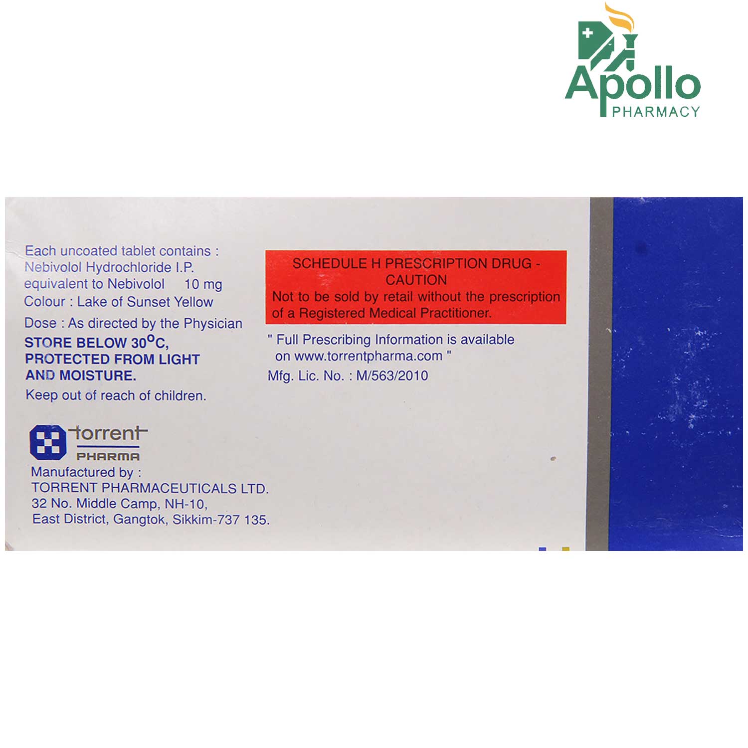 Nebicard 10 Tablet 10 S Price Uses Side Effects Composition Apollo Pharmacy