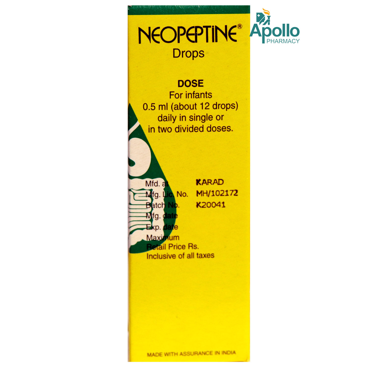 Neopeptine Drops 15 ml Price, Uses, Side Effects, Composition Apollo