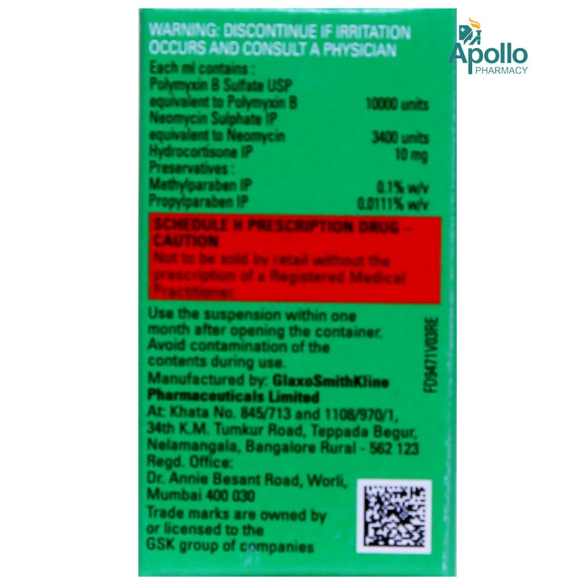 Neosporin H Ear Drops 5ml Price, Uses, Side Effects, Composition