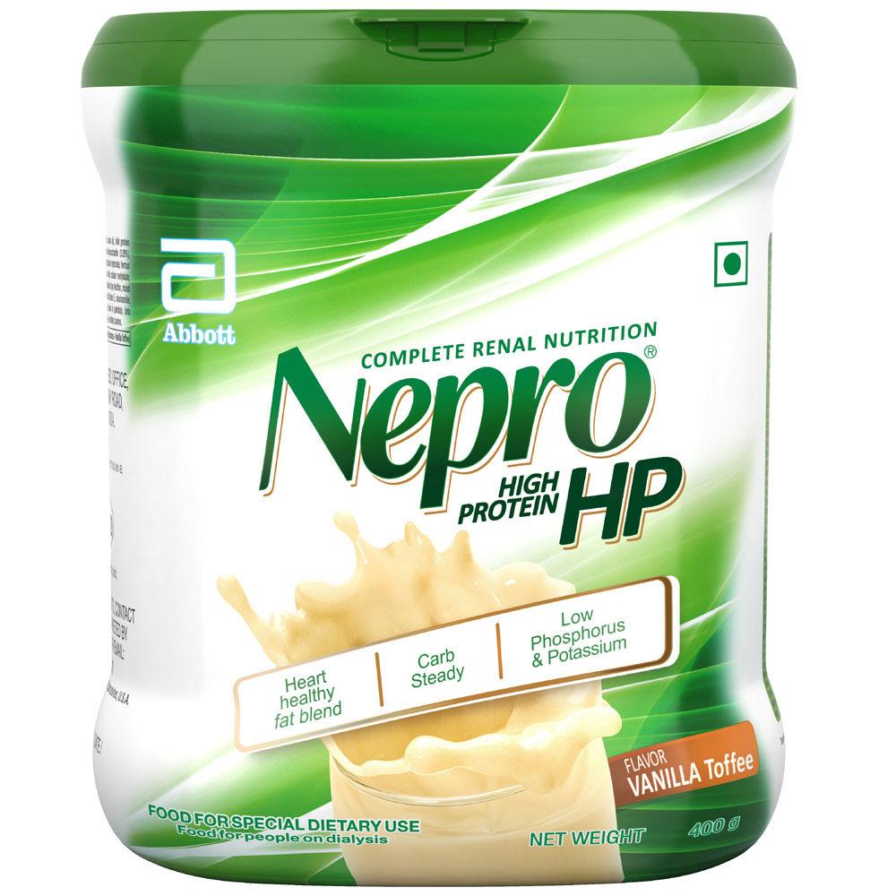Buy Nepro High Protein Vanilla Toffee Flavoured Powder, 400 gm Jar Online
