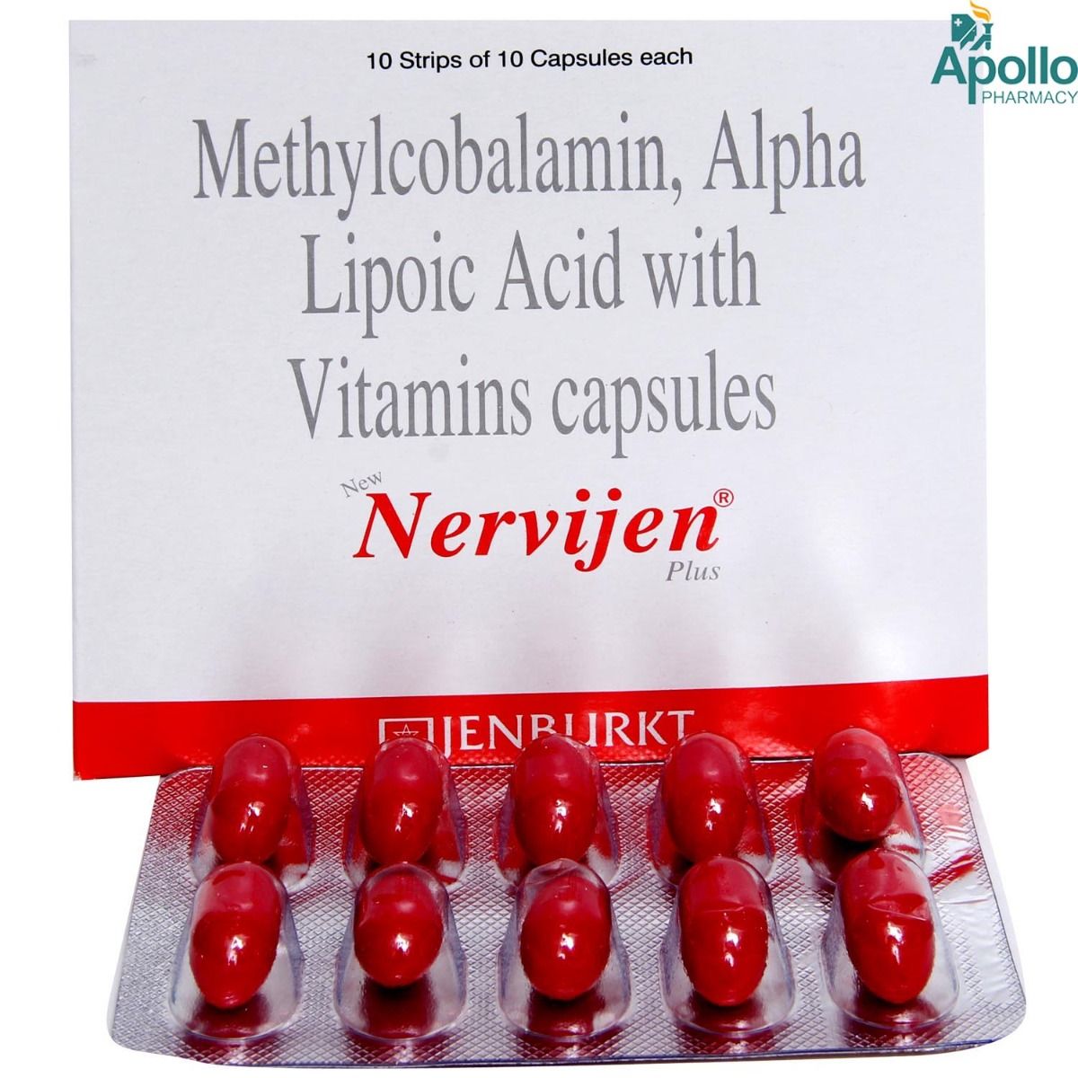 Nervijen Plus Capsule 10's Price, Uses, Side Effects, Composition