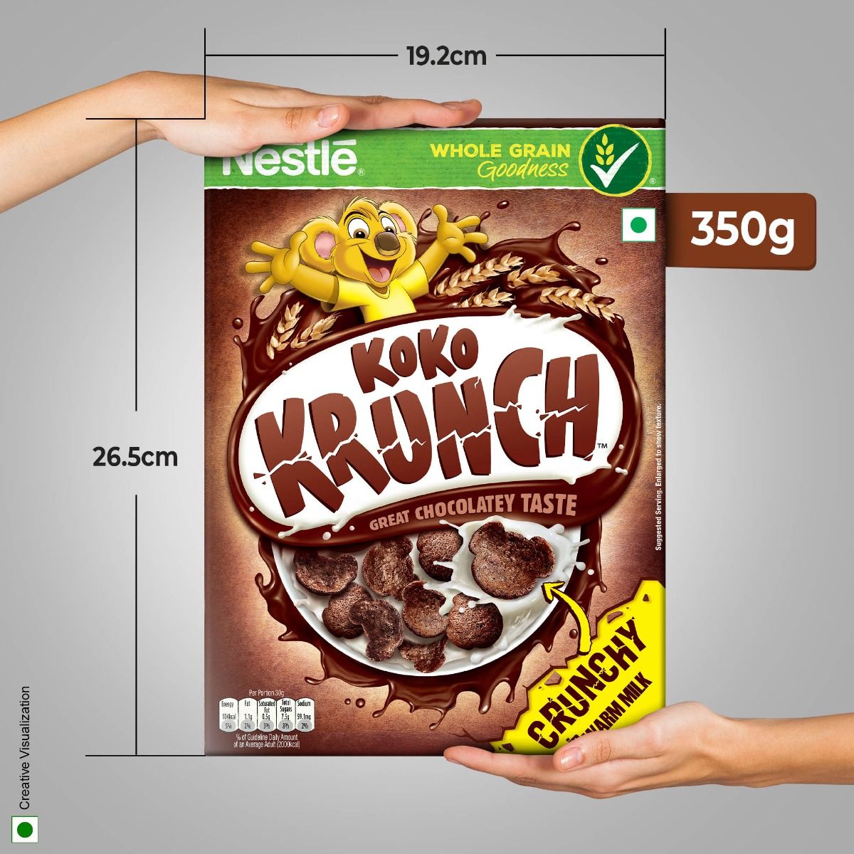 Nestle Koko Krunch Chocolatey Taste, 350 gm, Pack of 1 