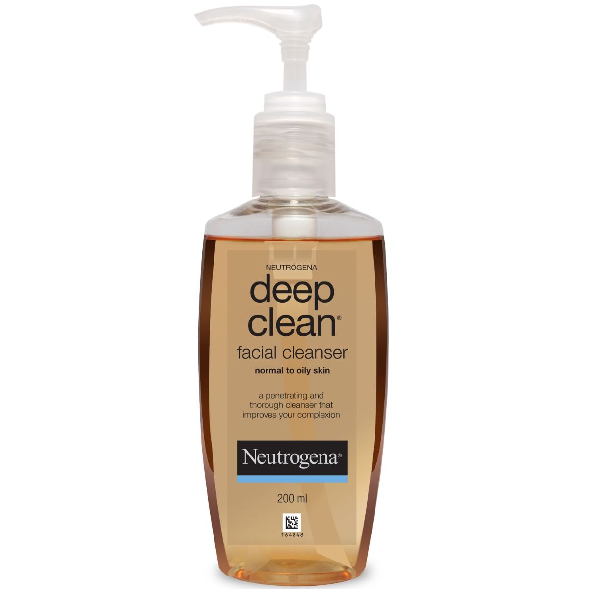 Neutrogena Deep Clean Facial Cleanser For Normal to Oily Skin, 200 ml, Pack of 1 