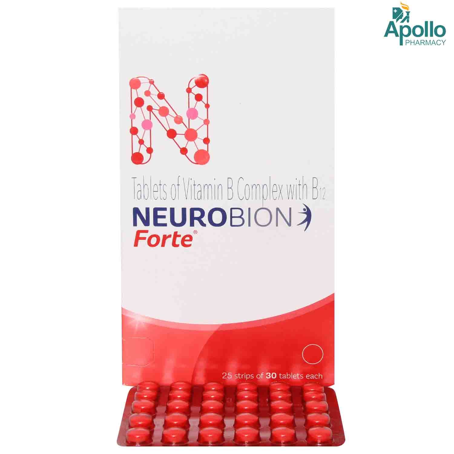 Neurobion Forte Tablet 30's, Pack of 30 TABLETS