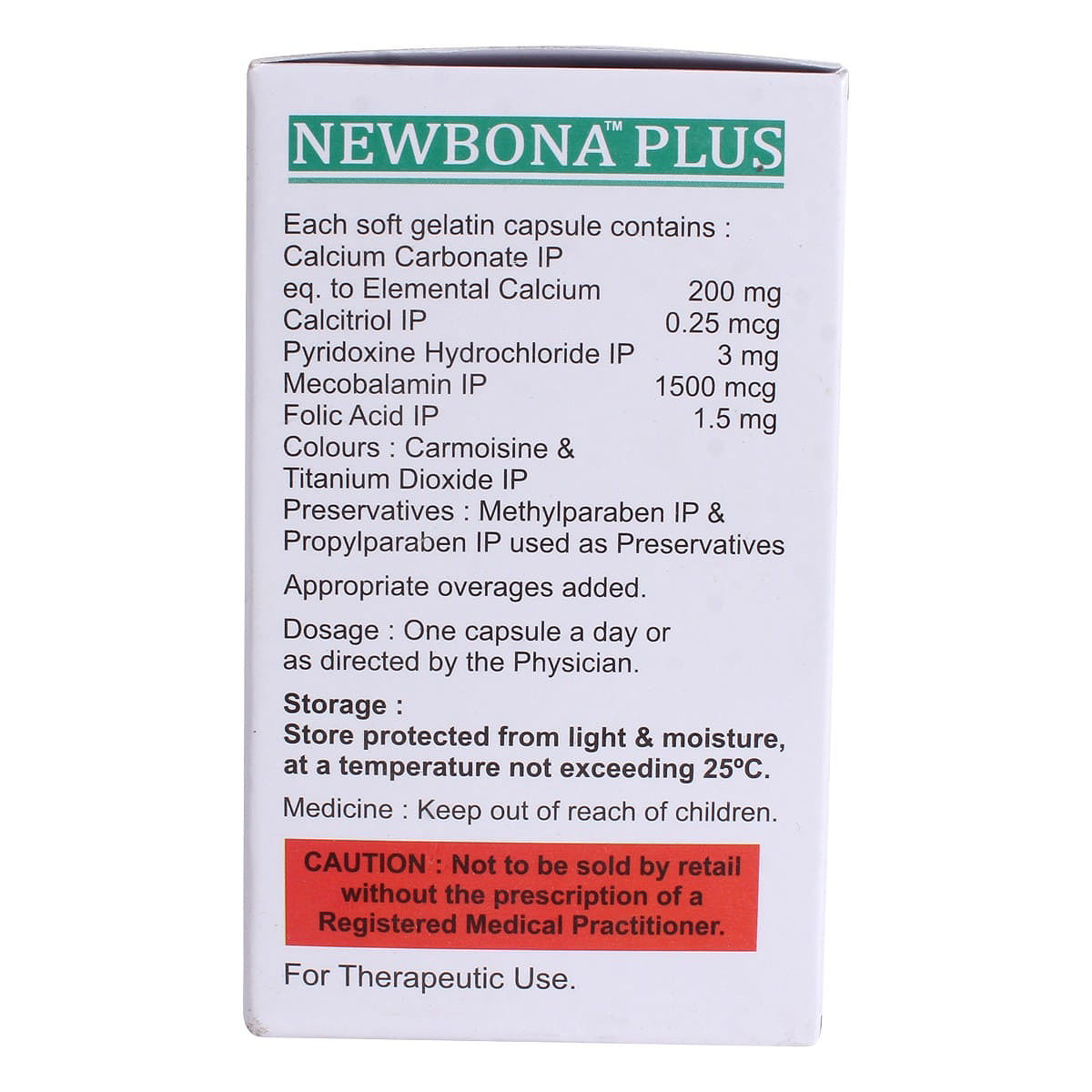 Newbona Plus Capsule 10's Price, Uses, Side Effects, Composition