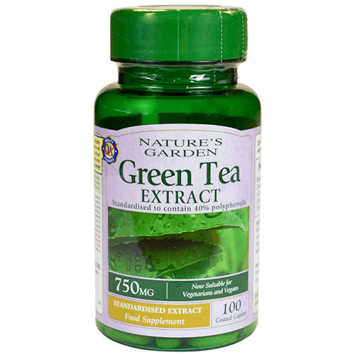 Buy Nature's Garden Green Tea Extract 750 mg, 100 Capsules Online