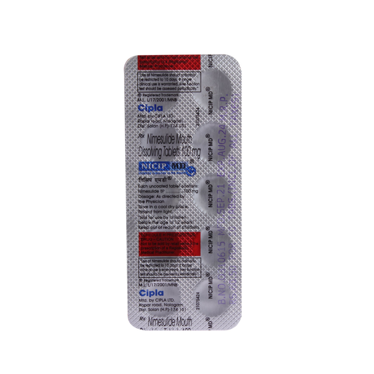 NICIP MD TABLET Price, Uses, Side Effects, Composition - Apollo Pharmacy