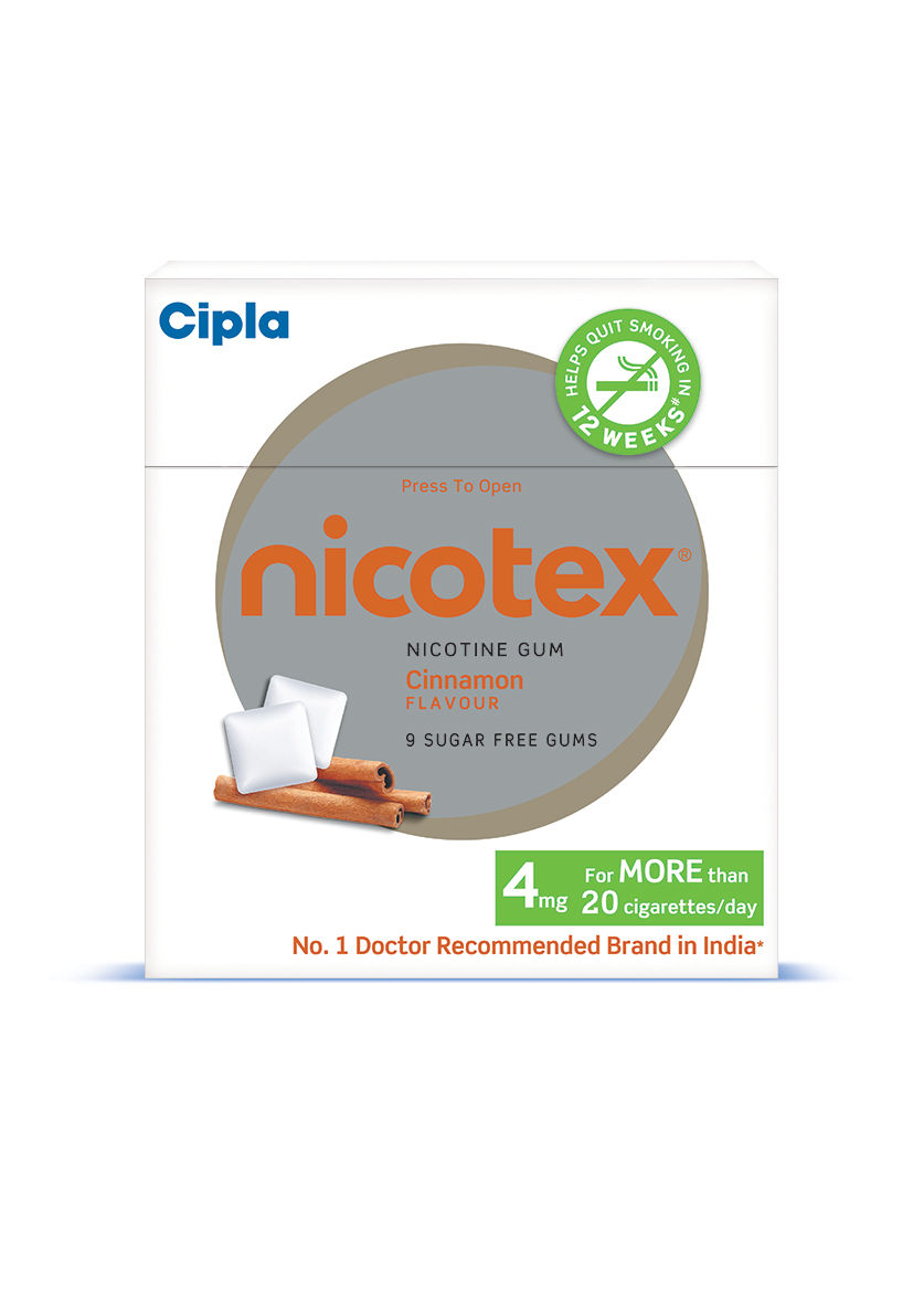 Buy Nicotex Cinnamon 4mg 9's Online