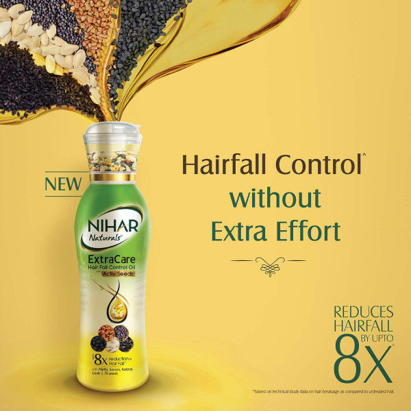 Nihar Naturals Extra Care Hairfall Control Oil, 100 ml, Pack of 1 