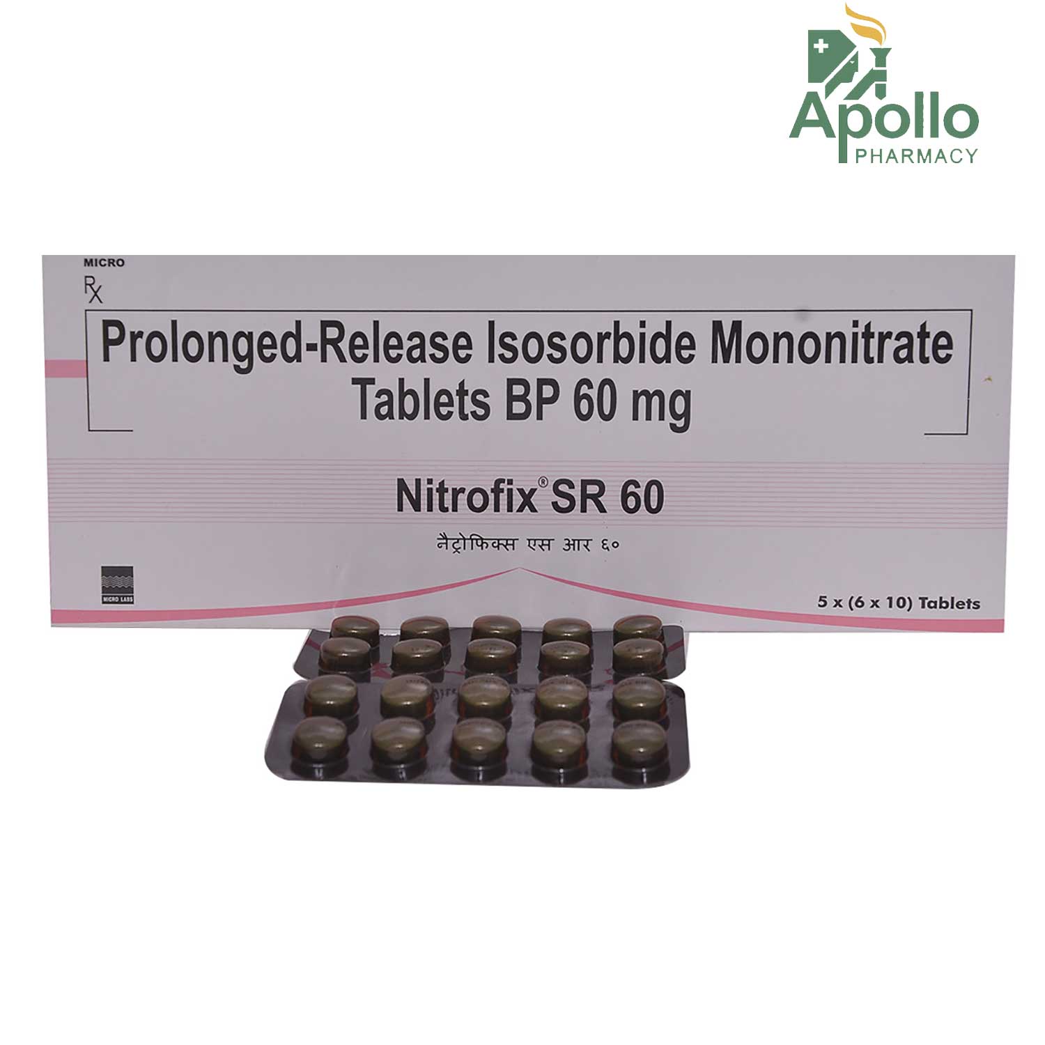 NITROFIX SR 60MG TABLET Price, Uses, Side Effects, Composition Apollo