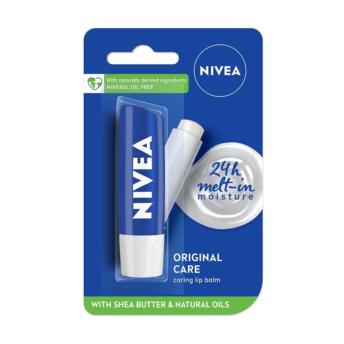Nivea Original Care Caring Lip Balm, 4.8 gm, Pack of 1 
