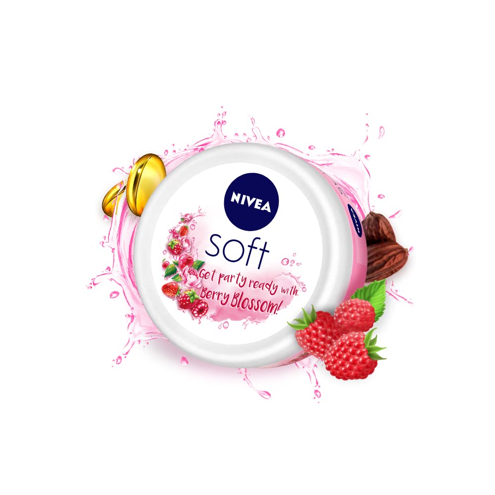 Nivea Soft Berry Blossom Light Moisturiser Cream 100 Ml Price Uses