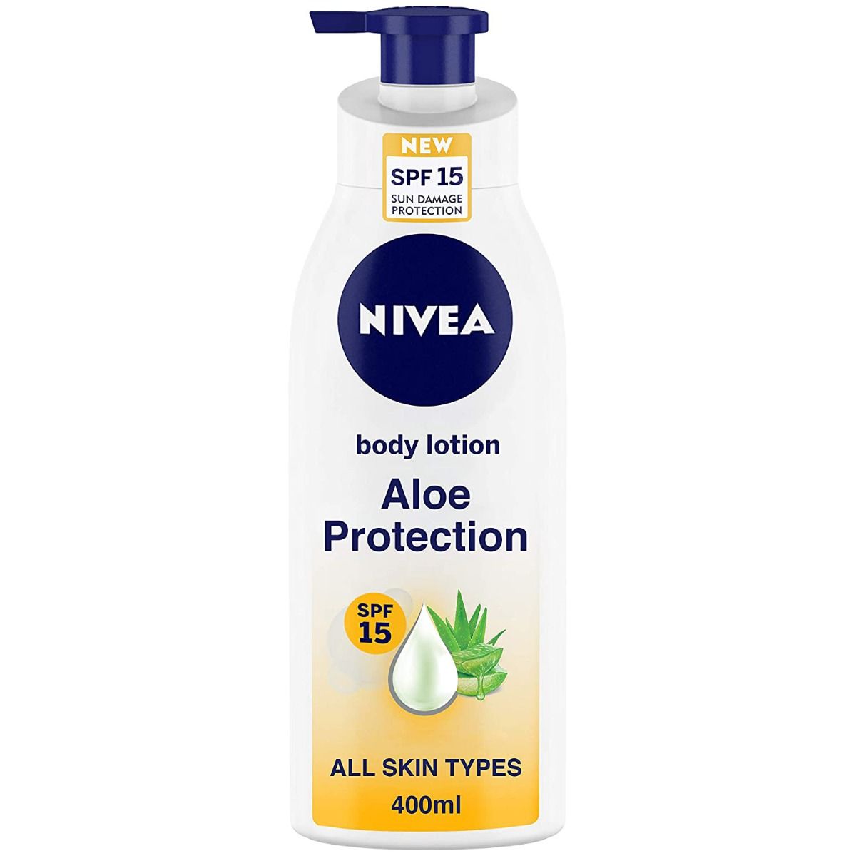 Nivea Aloe Protection SPF 15 Body Lotion, 400 ml, Pack of 1 