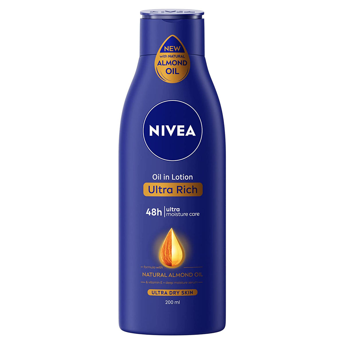 Nivea Ultra Rich Almond Oil Body Lotion, 200 ml, Pack of 1 