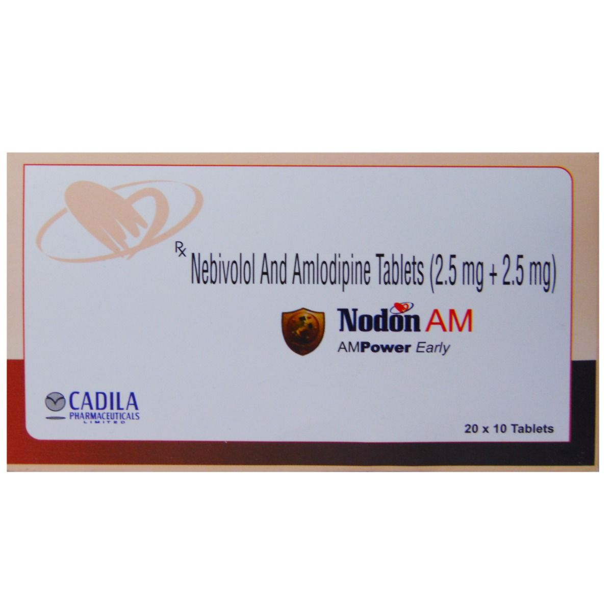 Nodon AM 2.5mg/2.5mg Tablet 10's, Pack of 10 TABLETS