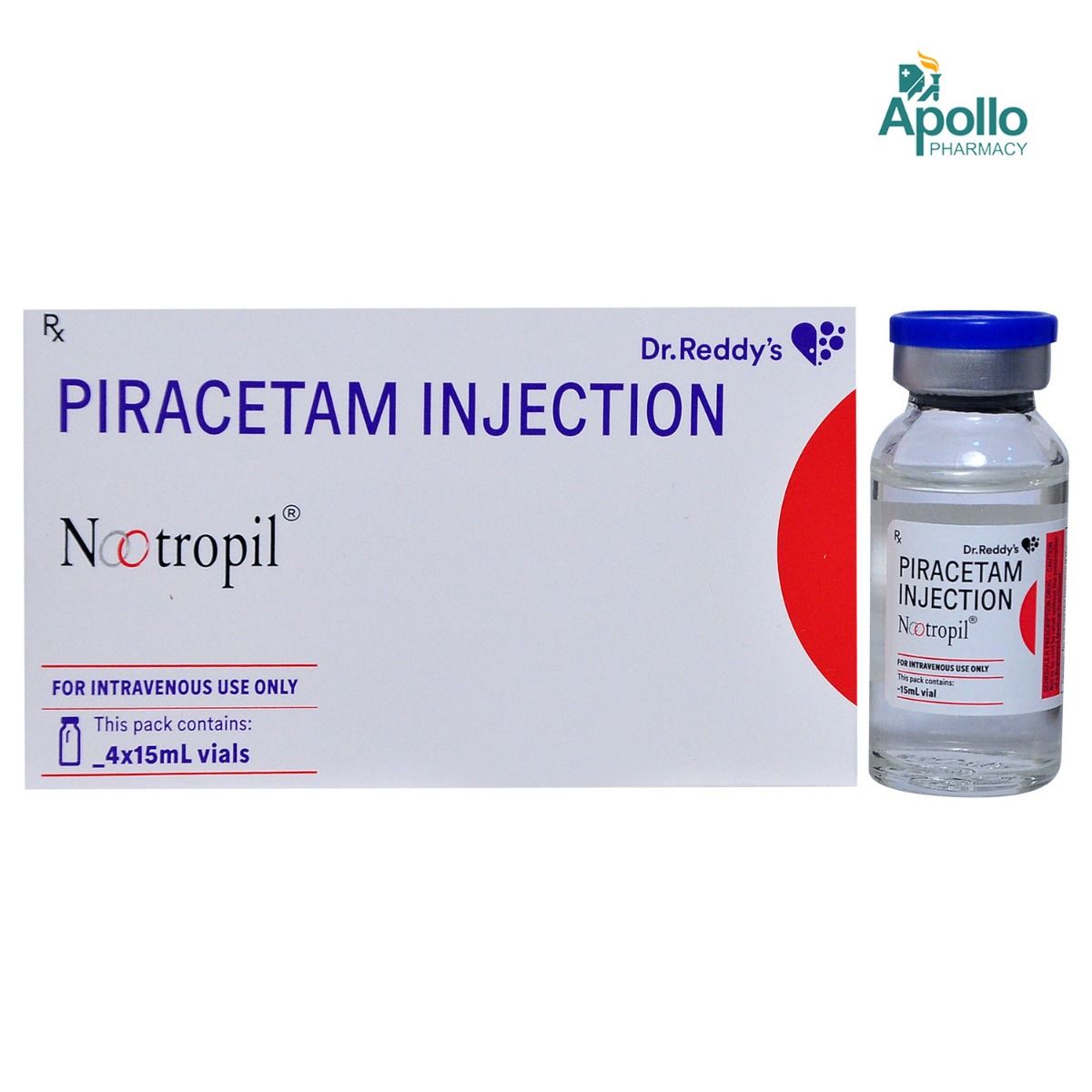 NOOTROPIL 15ML INJECTION 3GM , Pack of 1 INJECTION