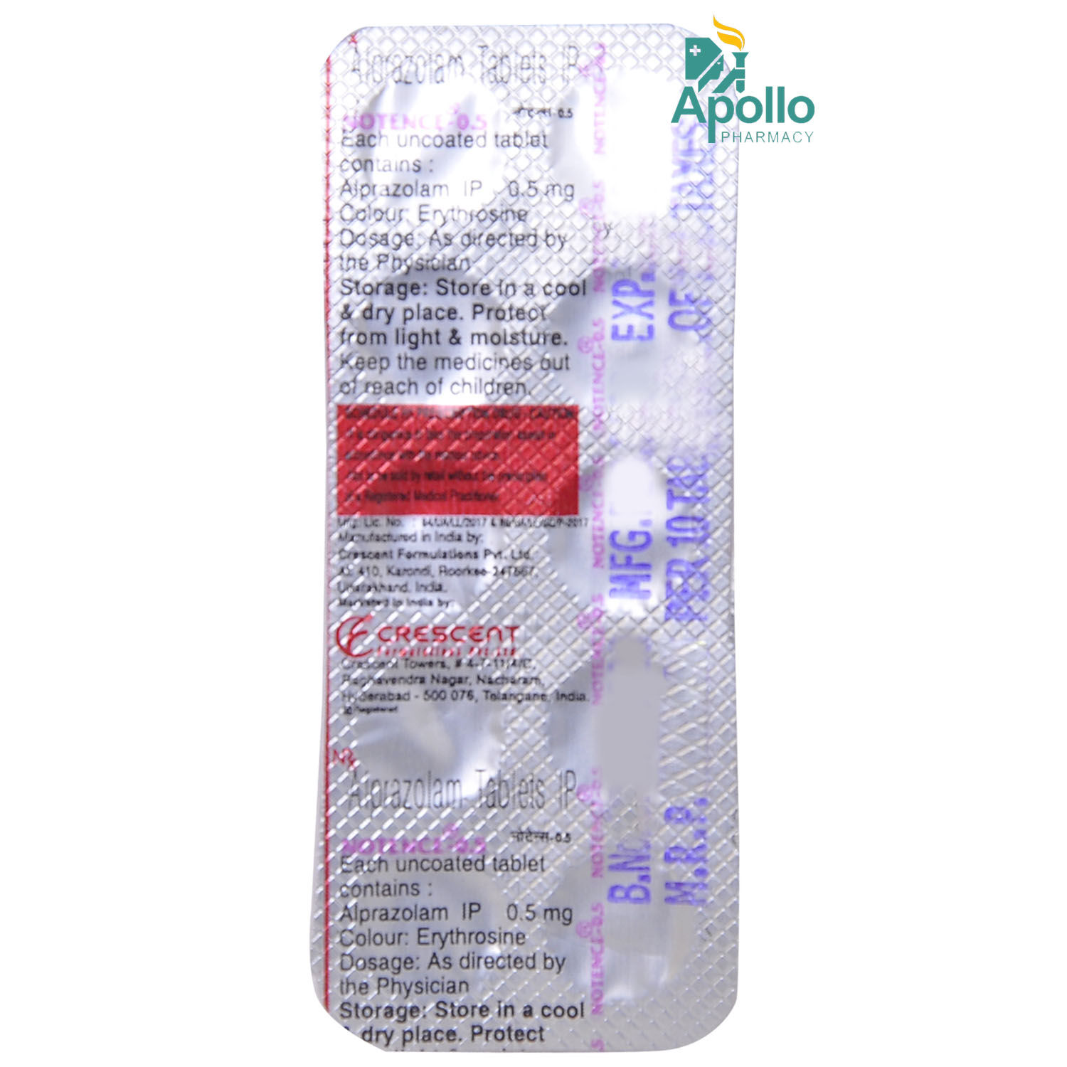 Alprazolam 0.5mg Price