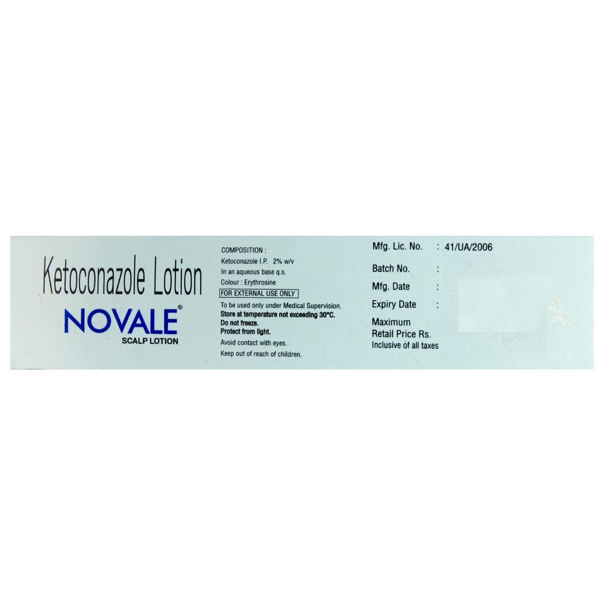 NOVALE SCALP LOTION 75ML Price, Uses, Side Effects, Composition