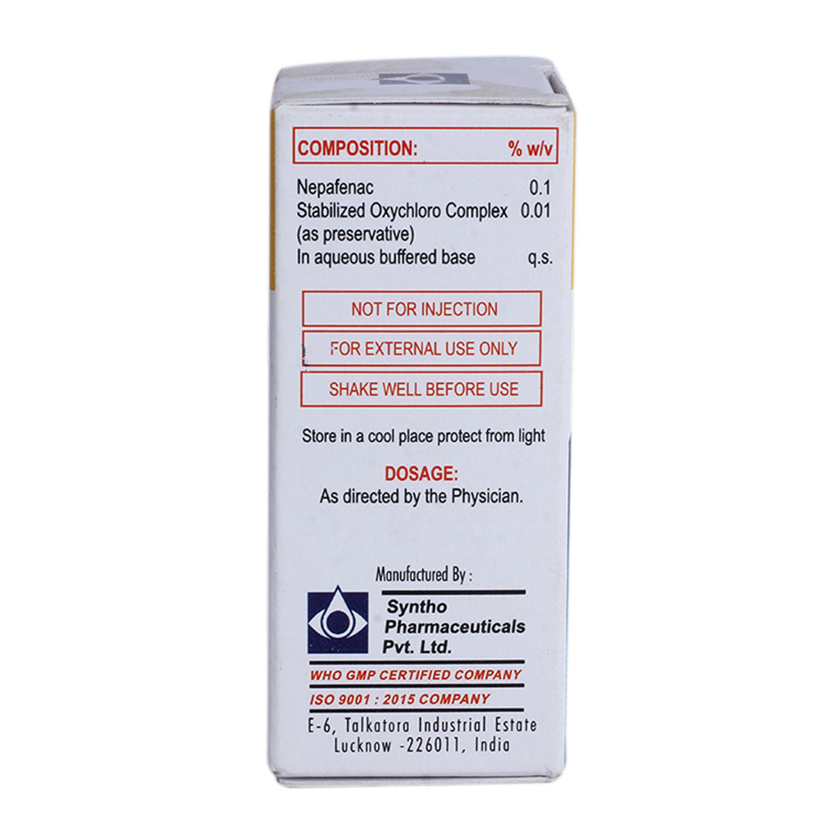 Nsaid N Eye Drop 5 ml Price, Uses, Side Effects, Composition - Apollo ...