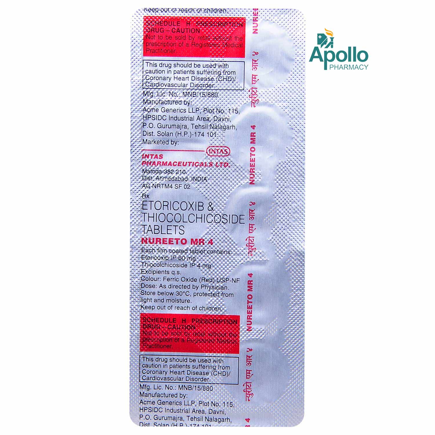 Nureeto Mr 4 Tablet 10 S Price Uses Side Effects Composition Apollo Pharmacy