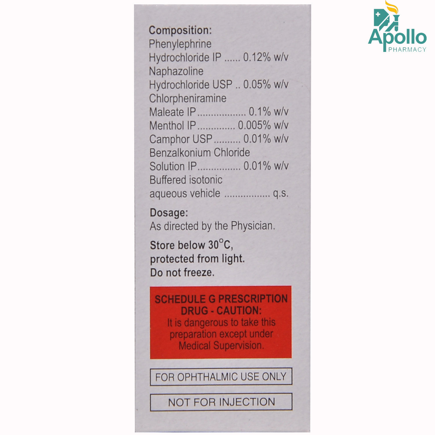 OcurestAH Eye Drops 10ml Price, Uses, Side Effects, Composition