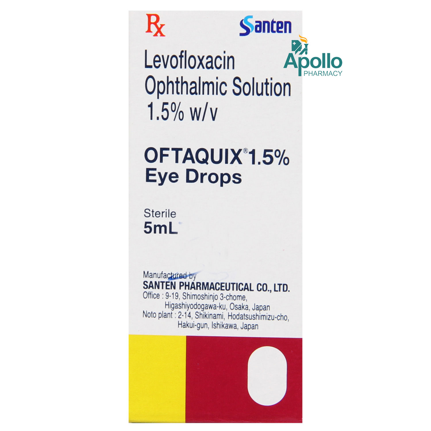 Oftaquix 1.5 Eye Drops 5 ml Price, Uses, Side Effects, Composition