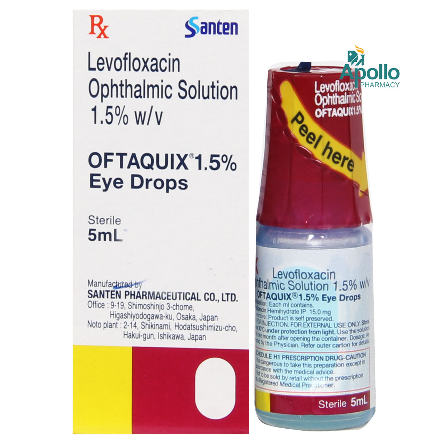 Oftaquix 1.5W/V Eye Drops 5ml Price, Uses, Side Effects, Composition