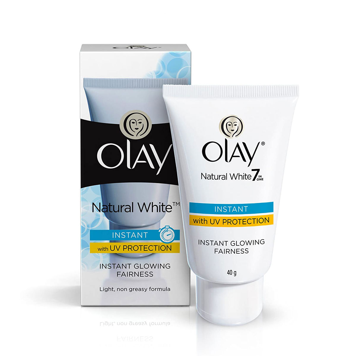 Olay Natural White Instant Glowing Fairness Cream, 40 gm, Pack of 1 