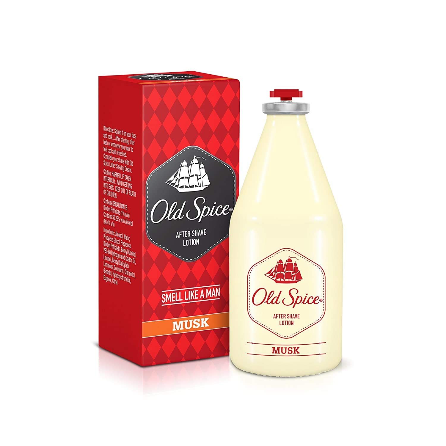 Buy Old Spice Musk After Shave Lotion, 100 ml Online