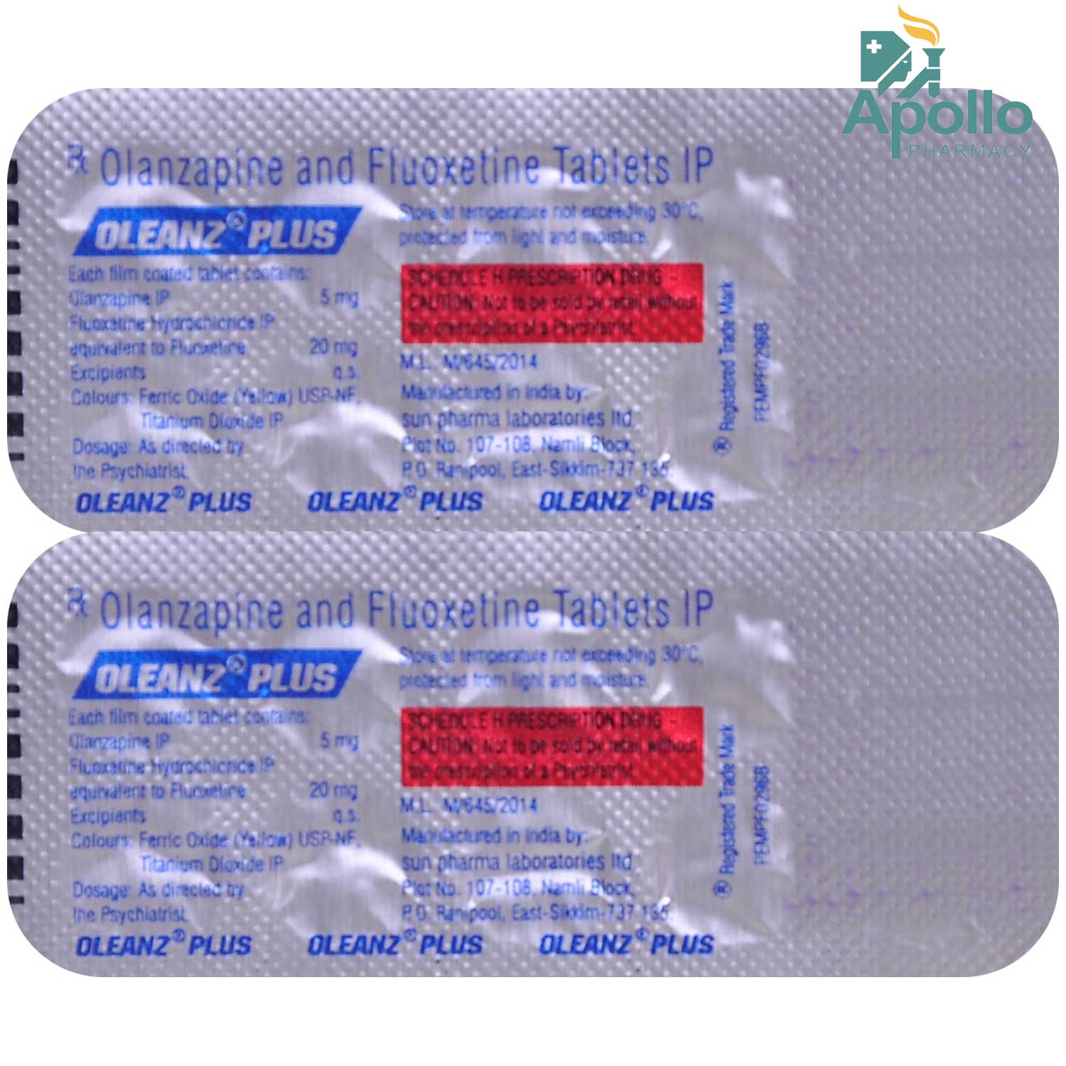 Oleanz Plus Tablet 10 S Price Uses Side Effects Composition Apollo Pharmacy