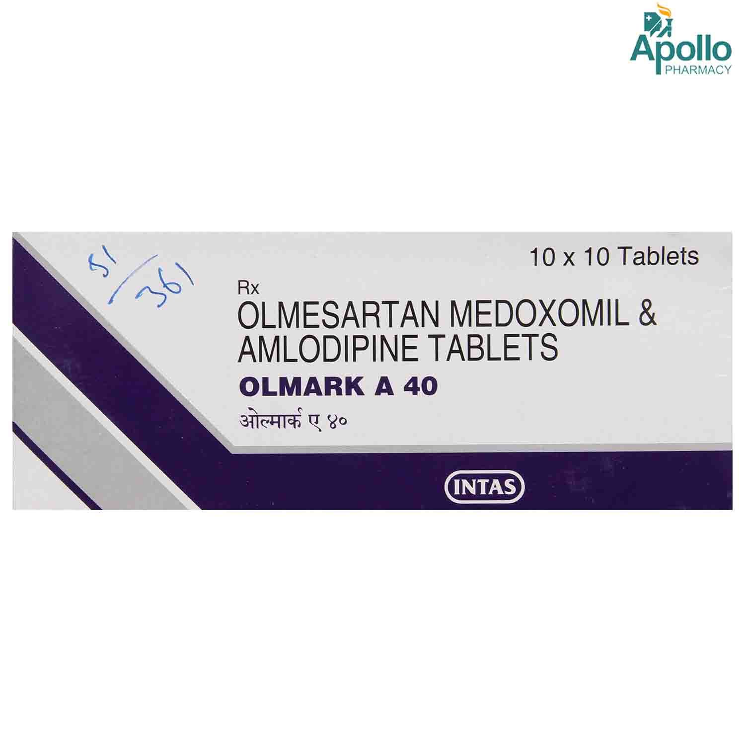 Olmark OLMARK A 40MG TABLET Price, Uses, Side Effects, Composition - Apollo ...
