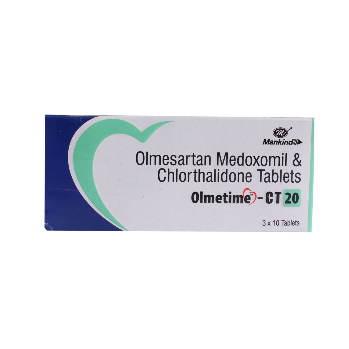 Olmetime-Ct 20mg Tablet 10's, Pack of 10 TabletS