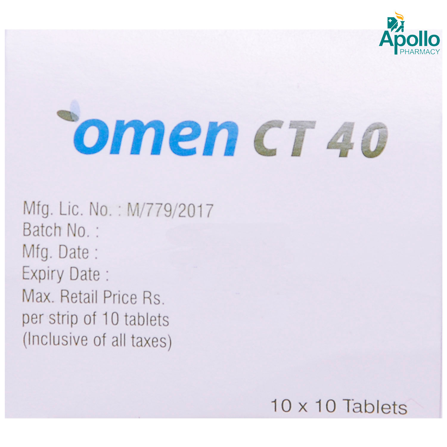 Omen CT 40 Tablet 10's, Pack of 10 TABLETS