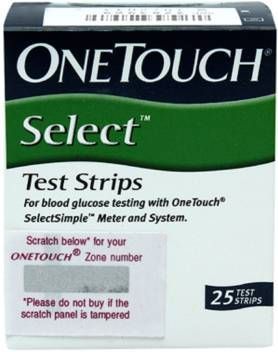 Buy OneTouch Select Test Strips, 25 Count Online