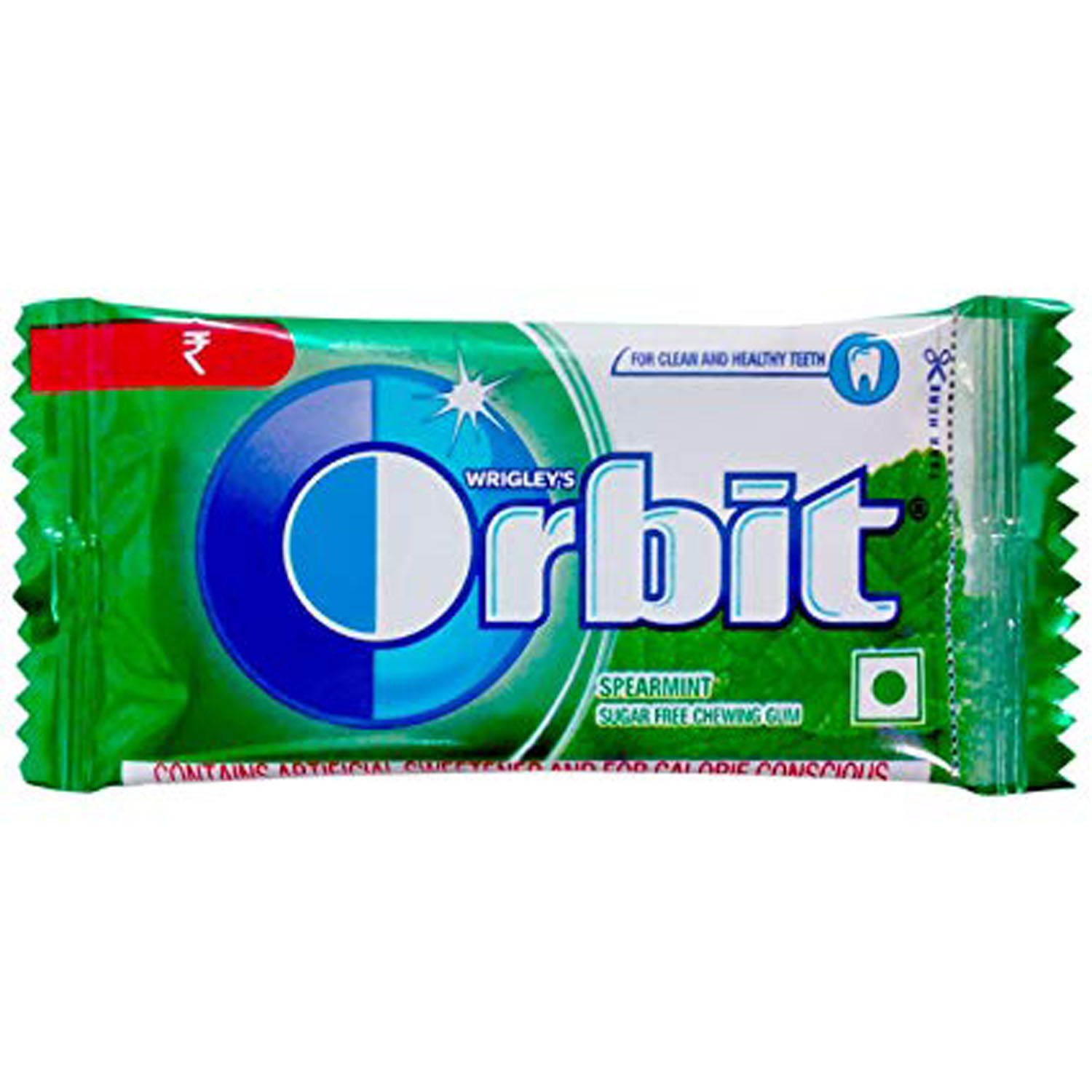 Buy Wrigley's Orbit Sugar-Free Spearmint Flavoured Chewing Gum, 4.4 gm Online