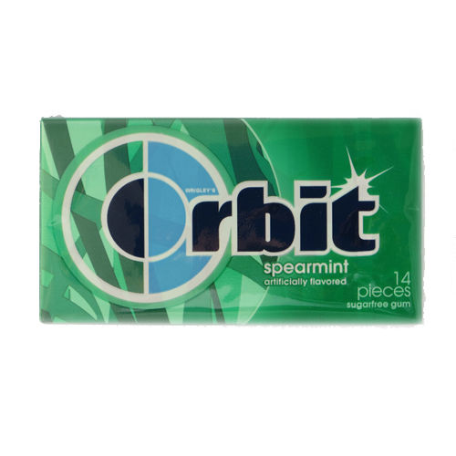 Buy Orbit Spearmint Flavoured Sugarfree Gums, 14 Count Online