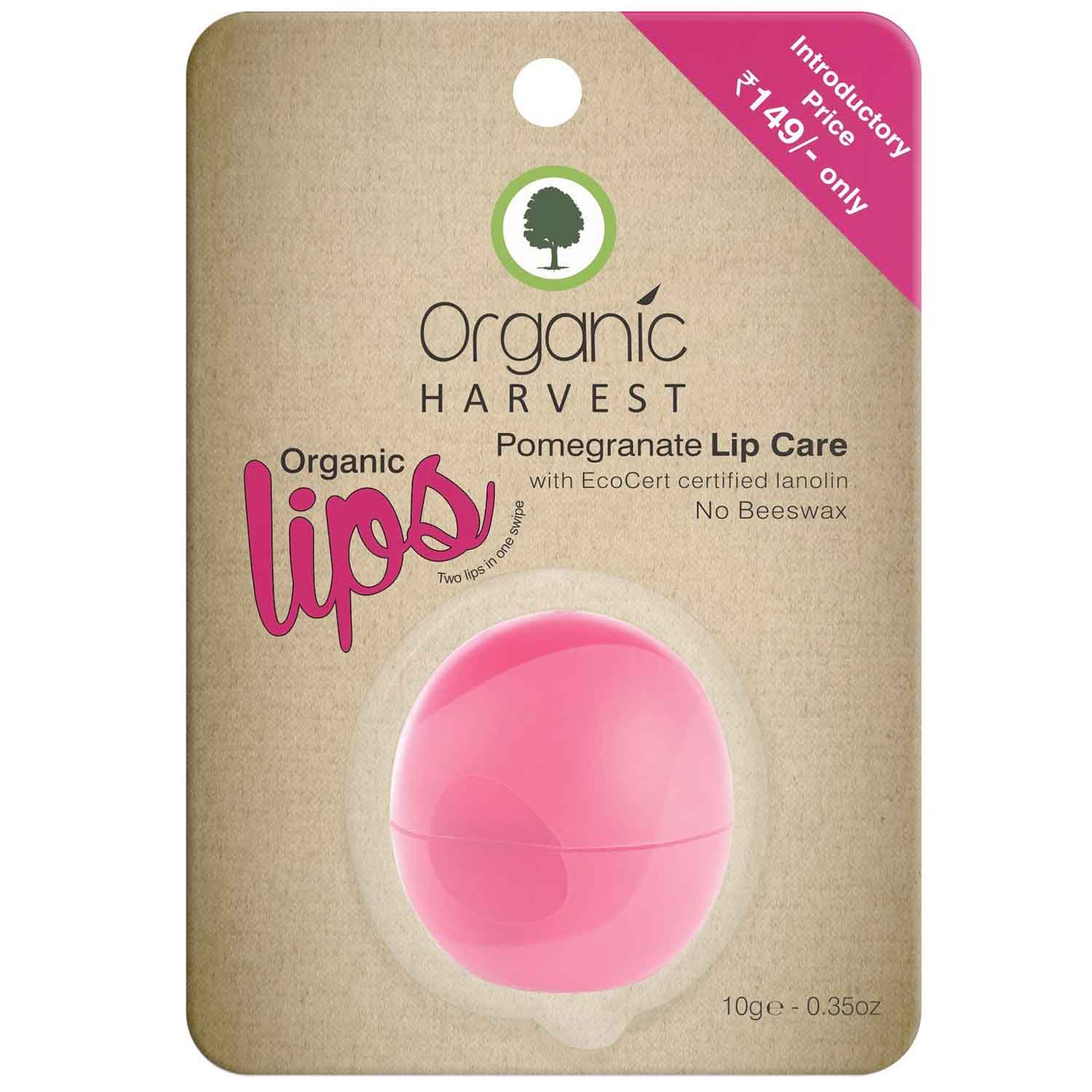 Buy Organic Harvest Pomegranate Lip Balm, 10 gm Online